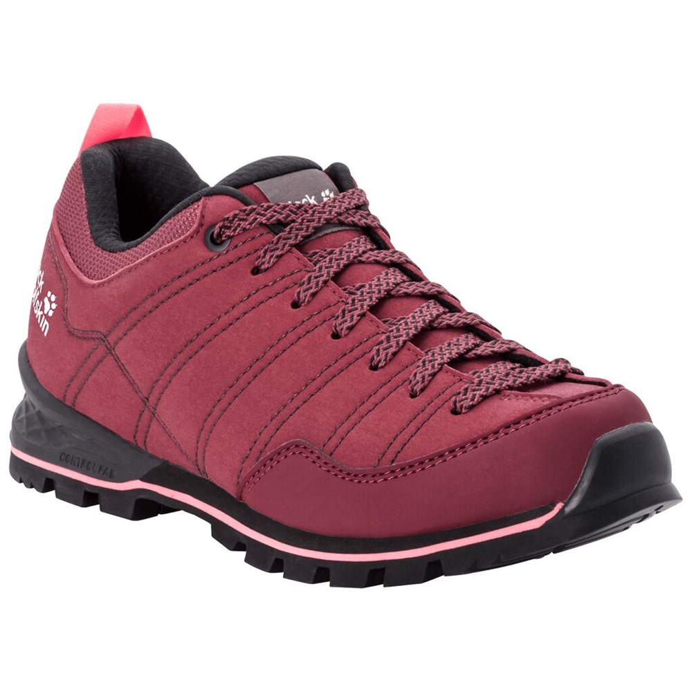 Tenis de Senderismo Jack Wolfskin Scrambler Low Mujer Burgundy/Pink | NK6347925