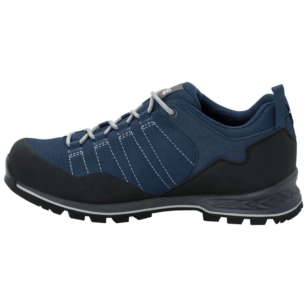 Tenis de Senderismo Jack Wolfskin Scrambler Lite Texapore Low Hombre Blue/Black | WK6839201