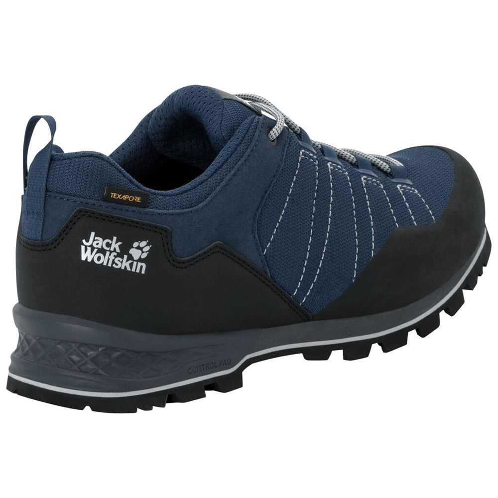 Tenis de Senderismo Jack Wolfskin Scrambler Lite Texapore Low Hombre Blue/Black | WK6839201