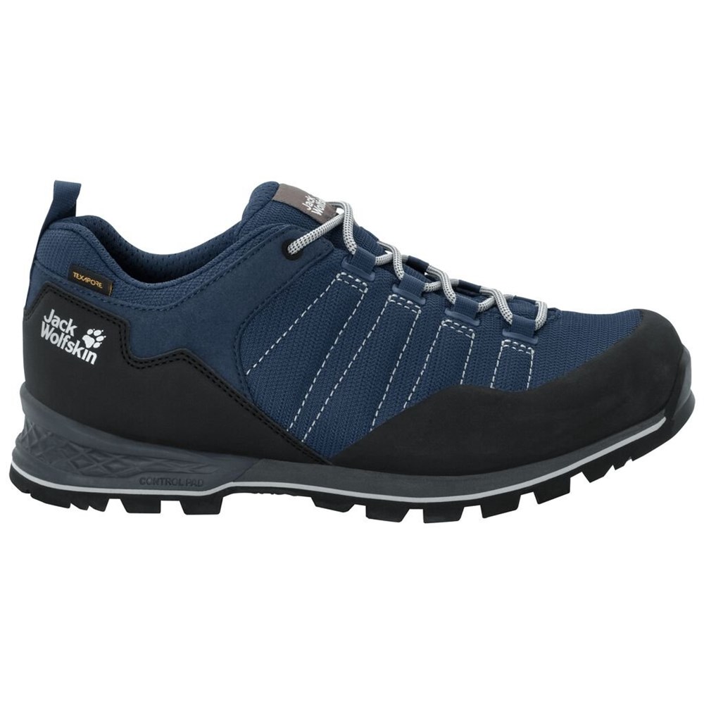 Tenis de Senderismo Jack Wolfskin Scrambler Lite Texapore Low Hombre Blue/Black | WK6839201