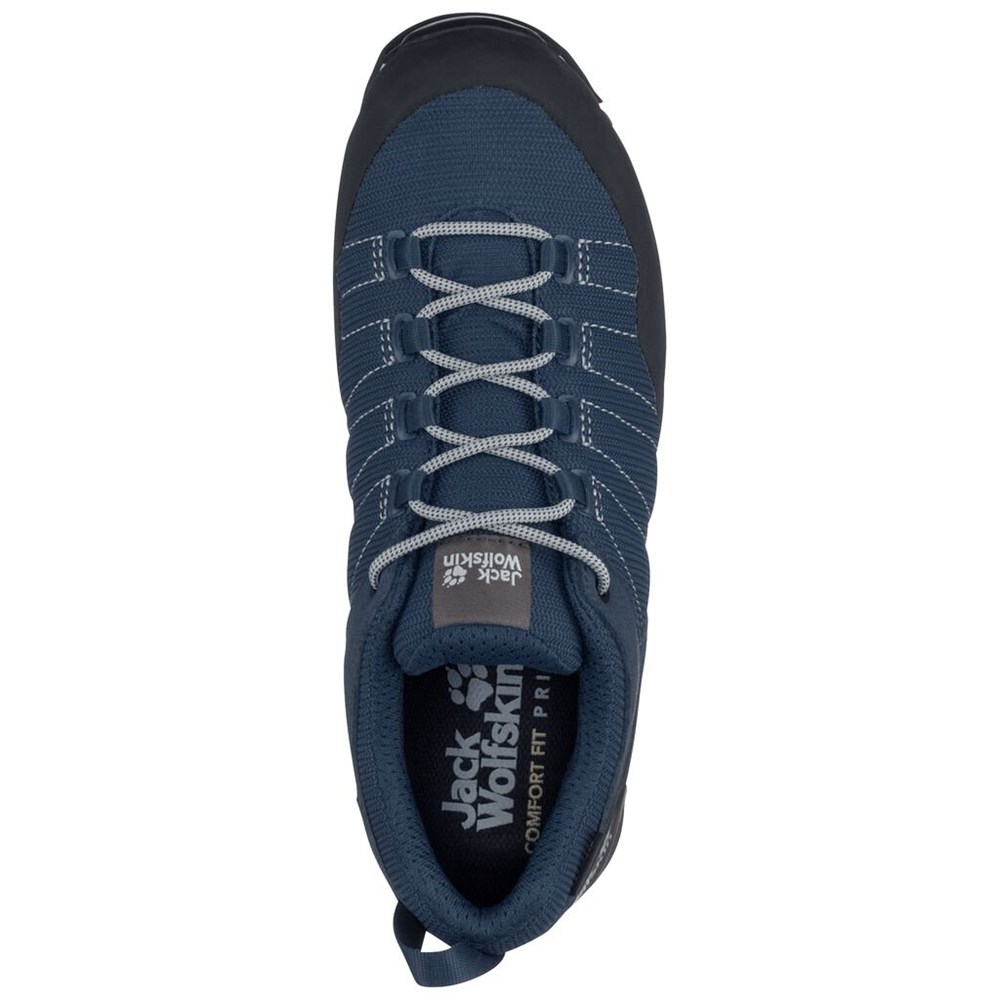 Tenis de Senderismo Jack Wolfskin Scrambler Lite Texapore Low Hombre Blue/Black | WK6839201