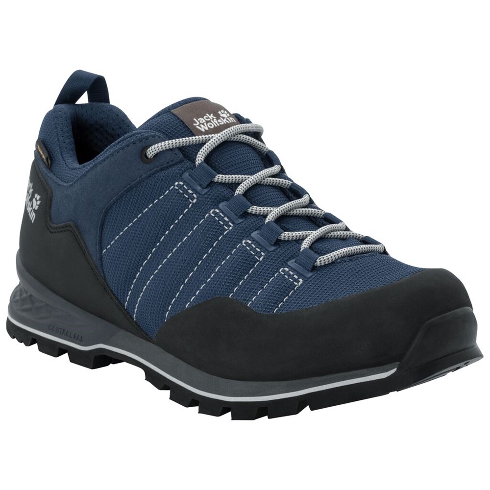 Tenis de Senderismo Jack Wolfskin Scrambler Lite Texapore Low Hombre Blue/Black | WK6839201