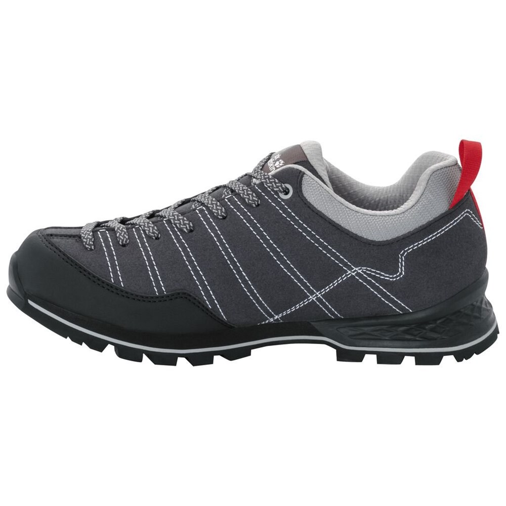 Tenis de Senderismo Jack Wolfskin Scrambler Low Hombre Grises Claro | XQ9874365