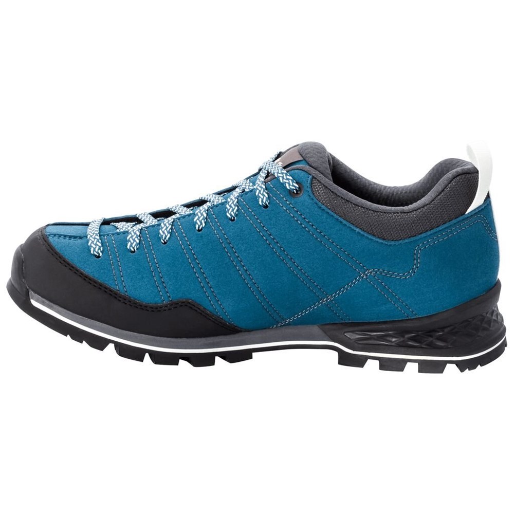 Tenis de Senderismo Jack Wolfskin Scrambler Low Hombre Blue/White | JQ3851064