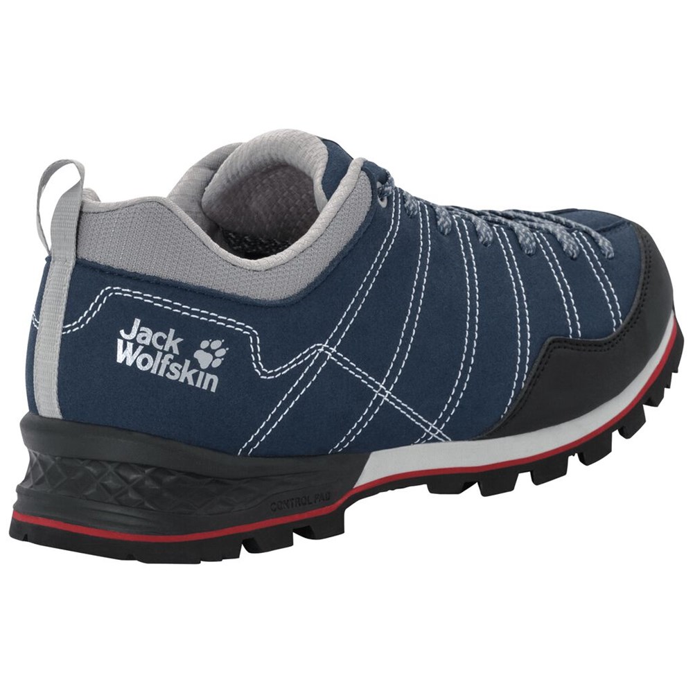 Tenis de Senderismo Jack Wolfskin Scrambler Low Hombre Blue/Black | QG8534192