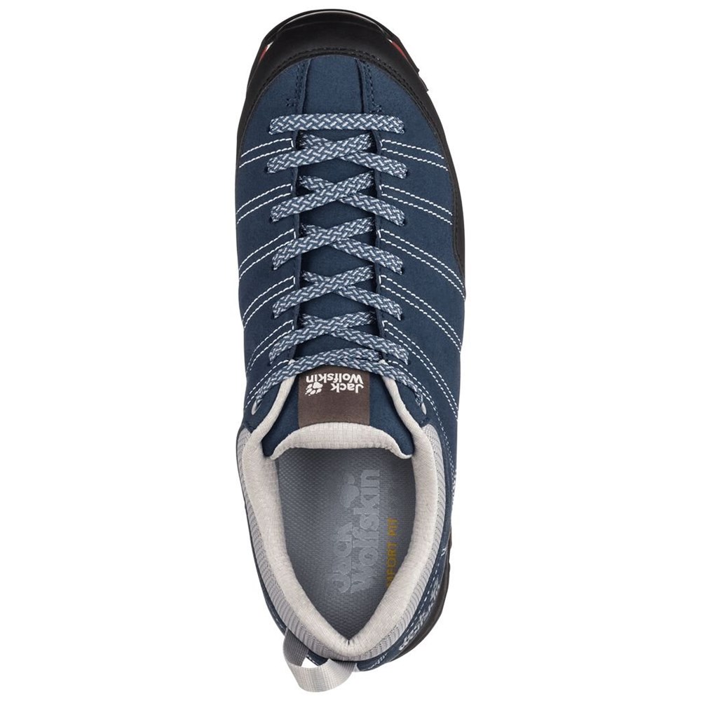 Tenis de Senderismo Jack Wolfskin Scrambler Low Hombre Blue/Black | QG8534192