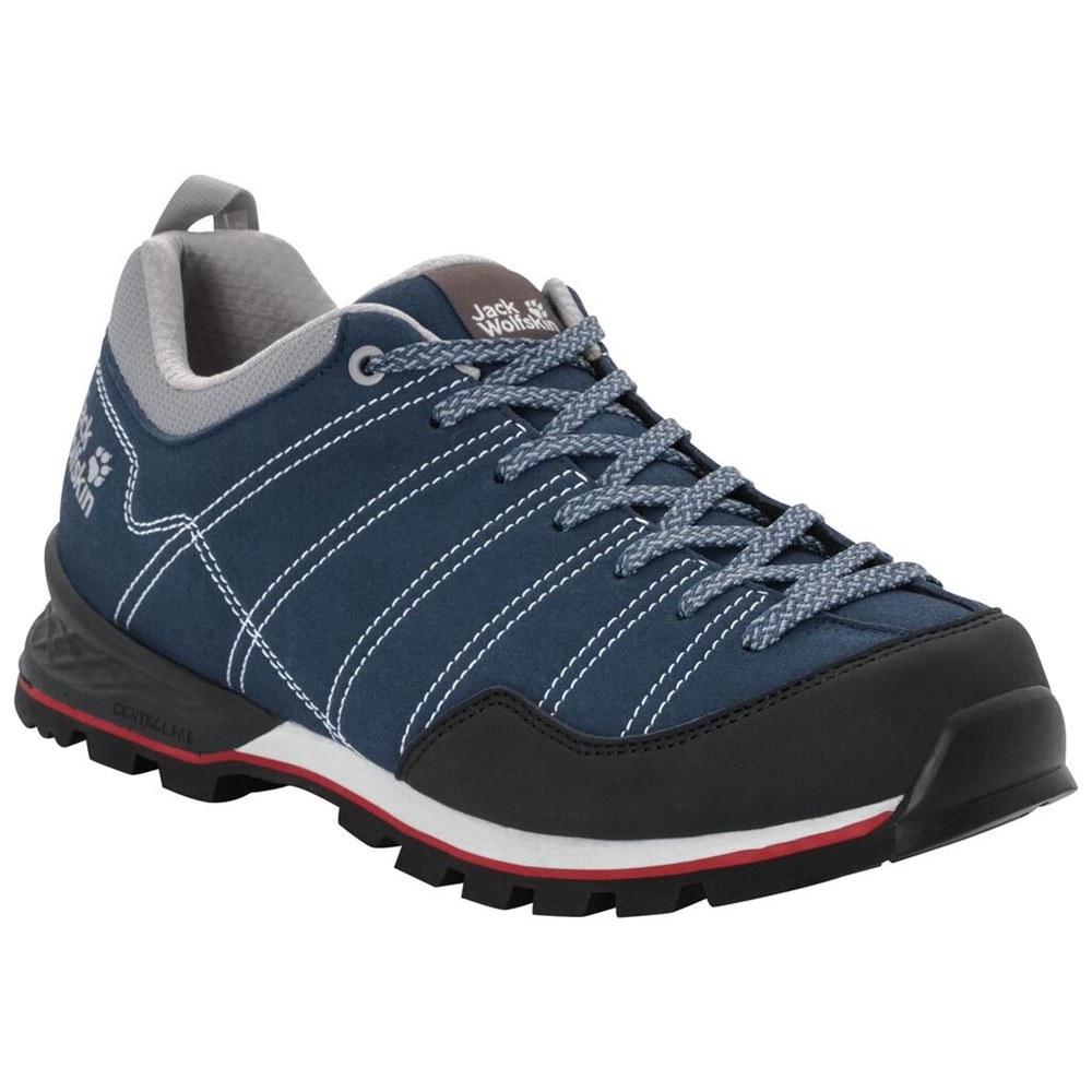 Tenis de Senderismo Jack Wolfskin Scrambler Low Hombre Blue/Black | QG8534192