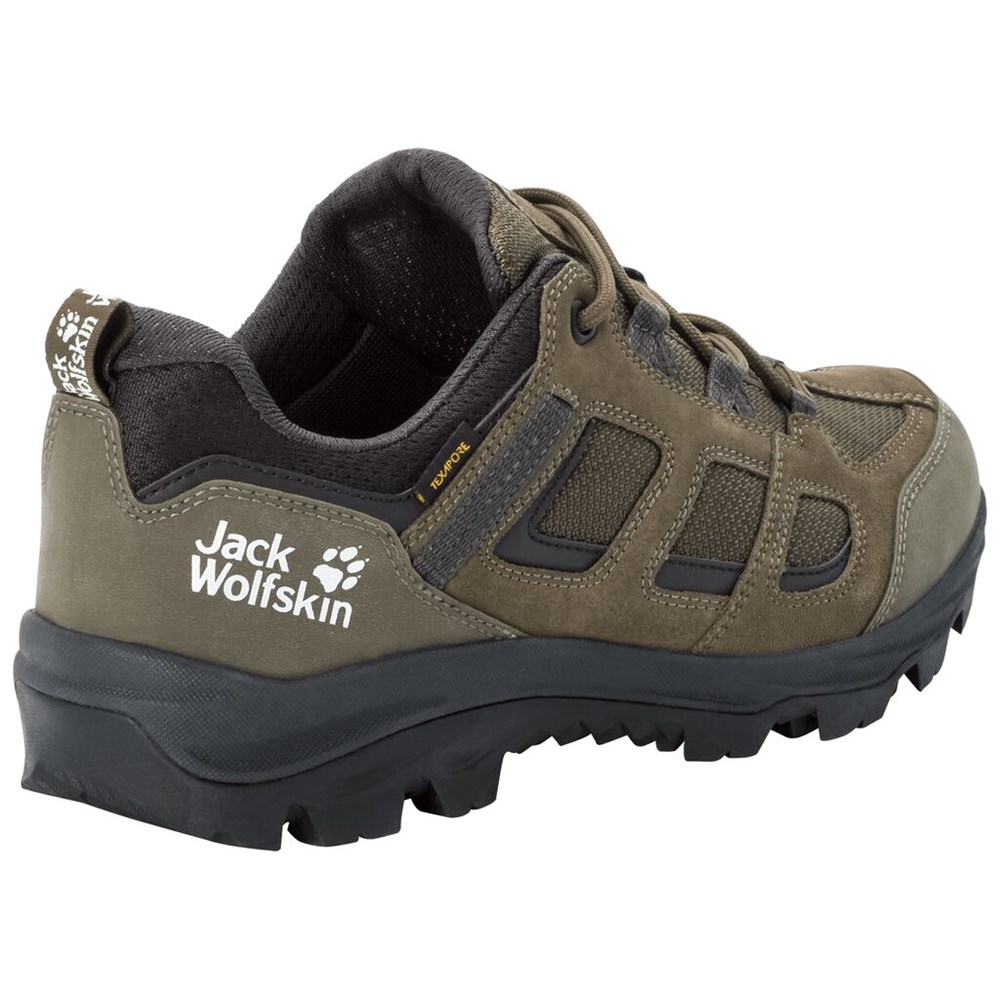 Tenis de Senderismo Jack Wolfskin Vojo 3 Texapore Low Hombre Khaki/Black | TZ4538602