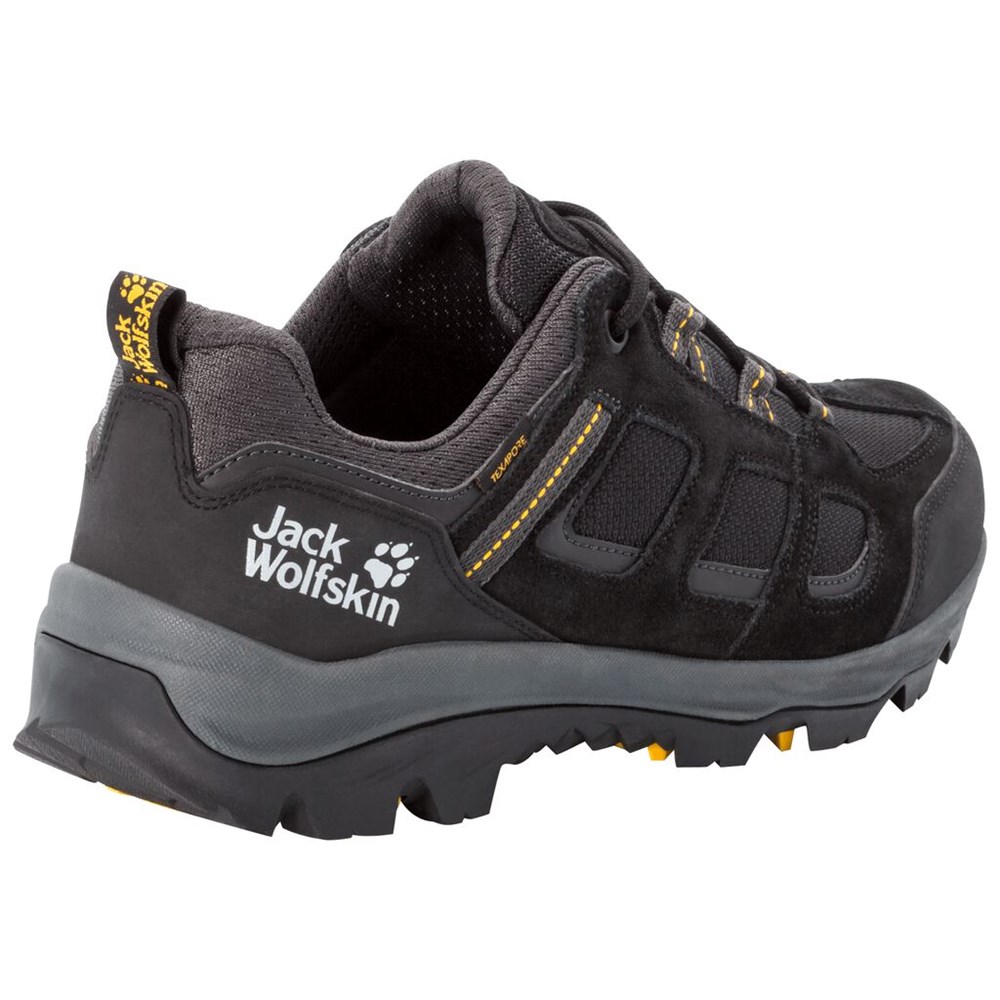 Tenis de Senderismo Jack Wolfskin Vojo 3 Texapore Low Hombre Black/Yellow | OX6285901