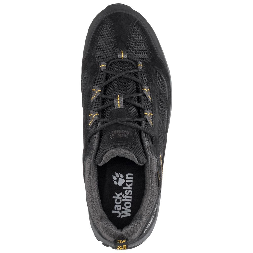 Tenis de Senderismo Jack Wolfskin Vojo 3 Texapore Low Hombre Black/Yellow | OX6285901