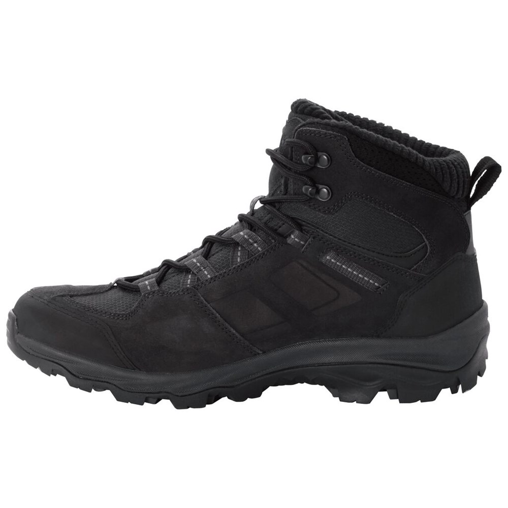 Tenis de Senderismo Jack Wolfskin Vojo 3 Wt Texapore Mid Hombre Negros | UW0162783