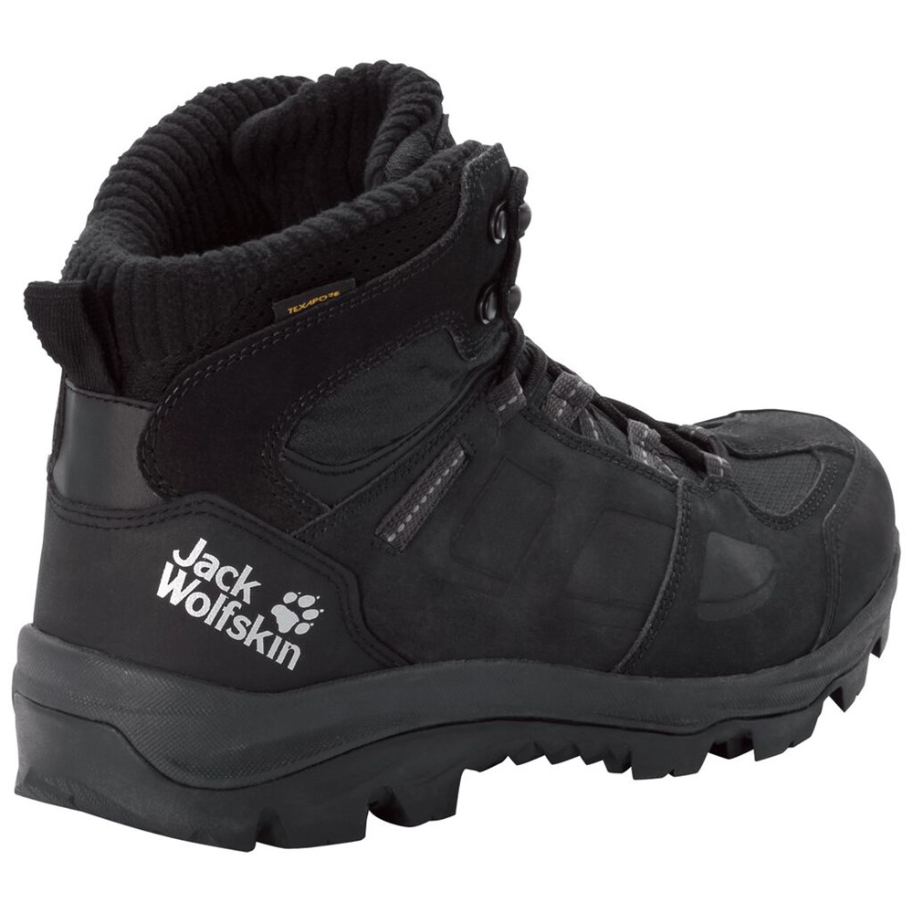 Tenis de Senderismo Jack Wolfskin Vojo 3 Wt Texapore Mid Hombre Negros | UW0162783