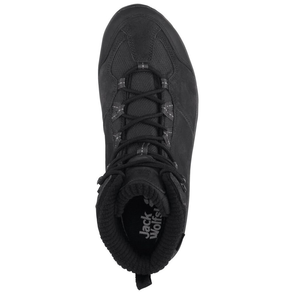 Tenis de Senderismo Jack Wolfskin Vojo 3 Wt Texapore Mid Hombre Negros | UW0162783