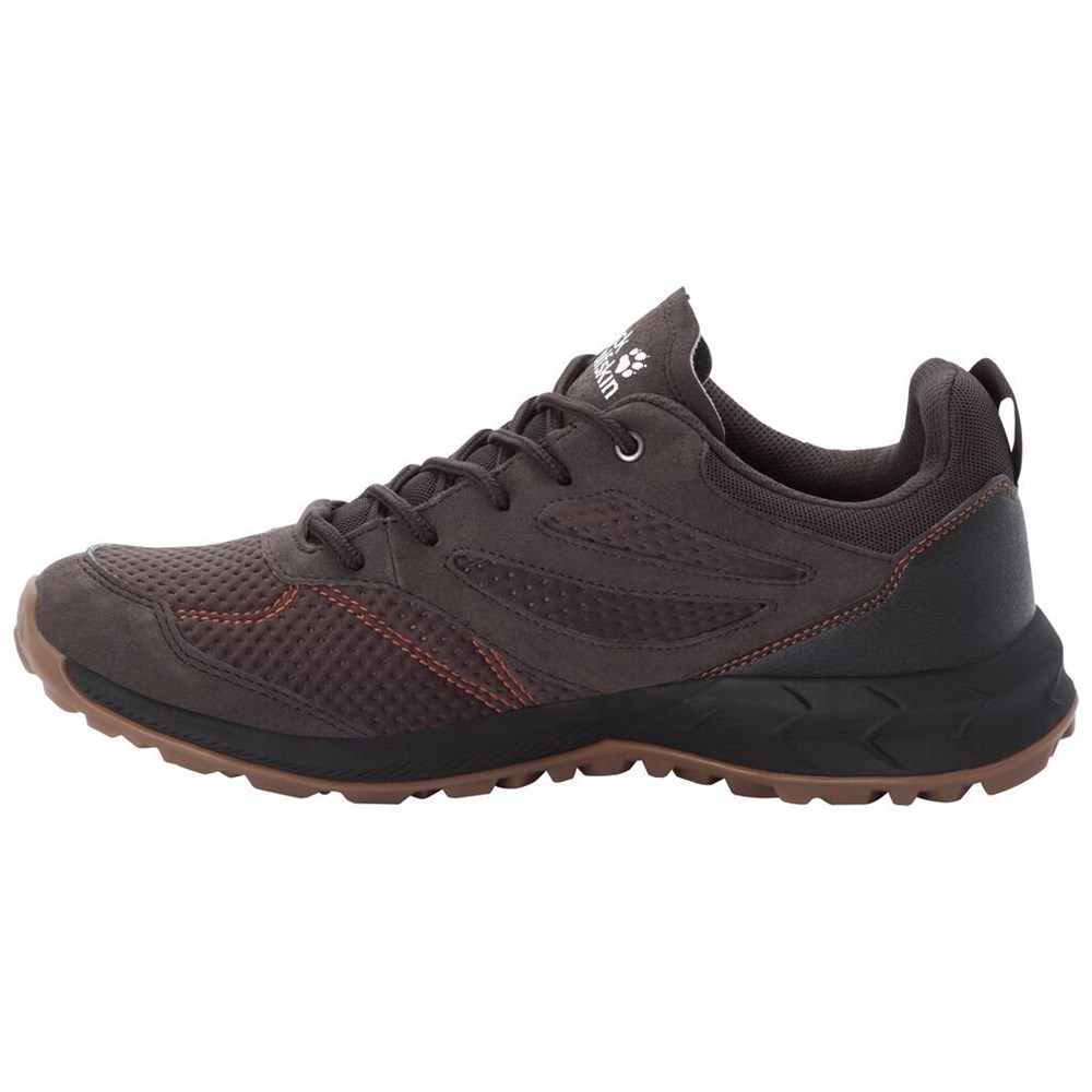 Tenis de Senderismo Jack Wolfskin Woodland Texapore Low Hombre Carmine | QV8497560