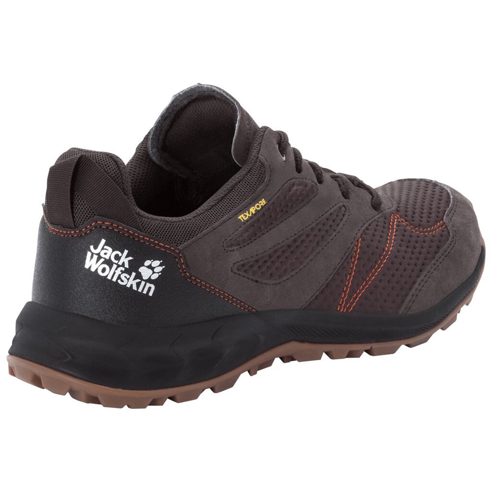 Tenis de Senderismo Jack Wolfskin Woodland Texapore Low Hombre Carmine | QV8497560