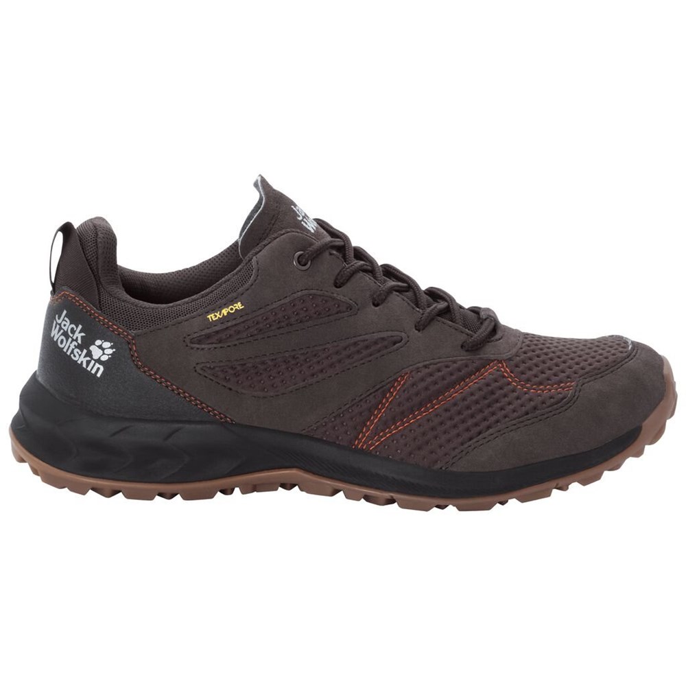 Tenis de Senderismo Jack Wolfskin Woodland Texapore Low Hombre Carmine | QV8497560