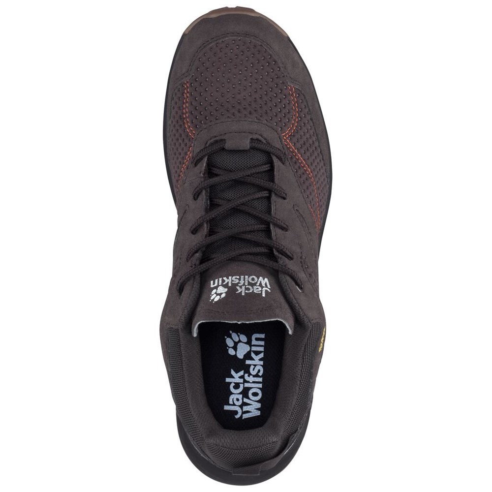 Tenis de Senderismo Jack Wolfskin Woodland Texapore Low Hombre Carmine | QV8497560