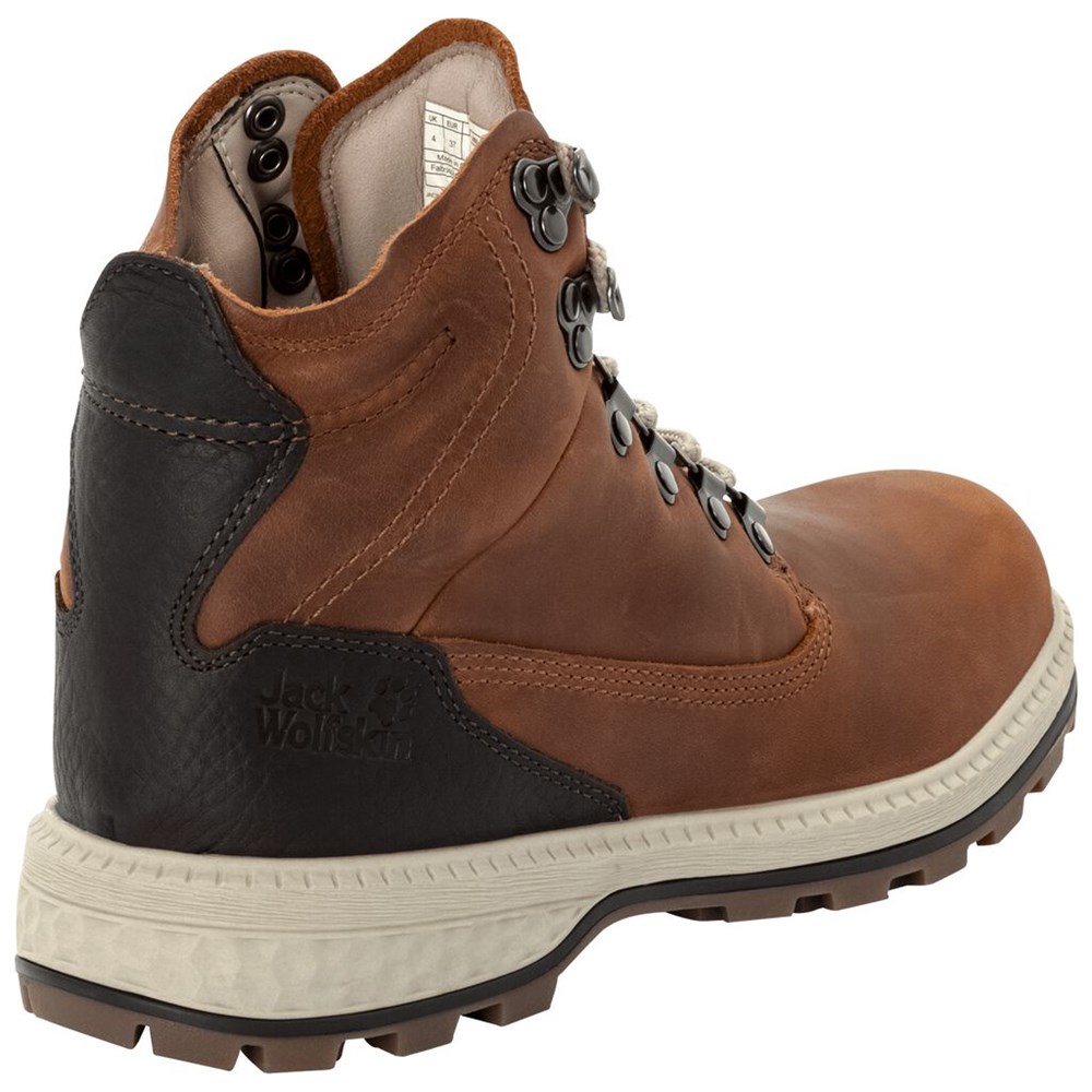 Zapatos Casual Jack Wolfskin Jack Mid Mujer Brown/White | DC6034521