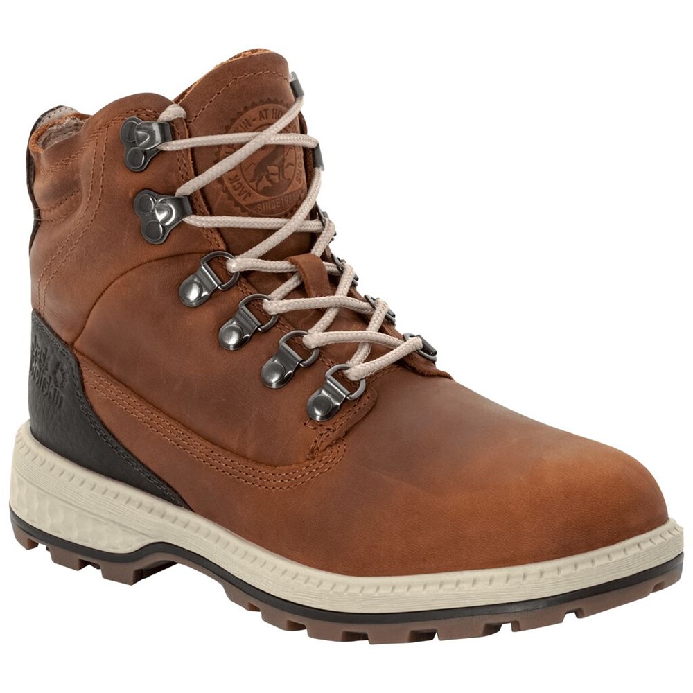 Zapatos Casual Jack Wolfskin Jack Mid Mujer Brown/White | DC6034521