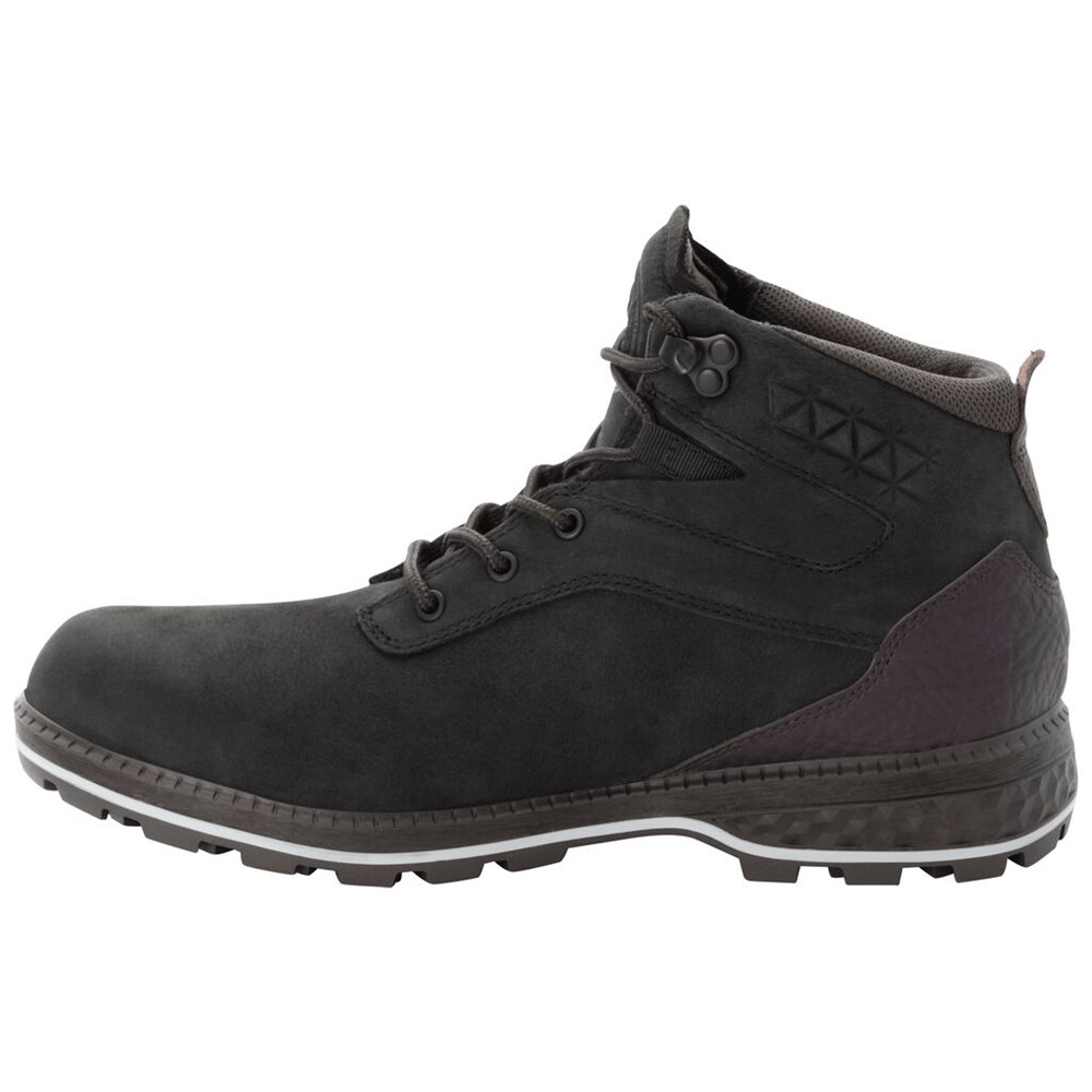 Zapatos Casual Jack Wolfskin Jack Ride Mid Hombre Black/Purple | PQ5302879