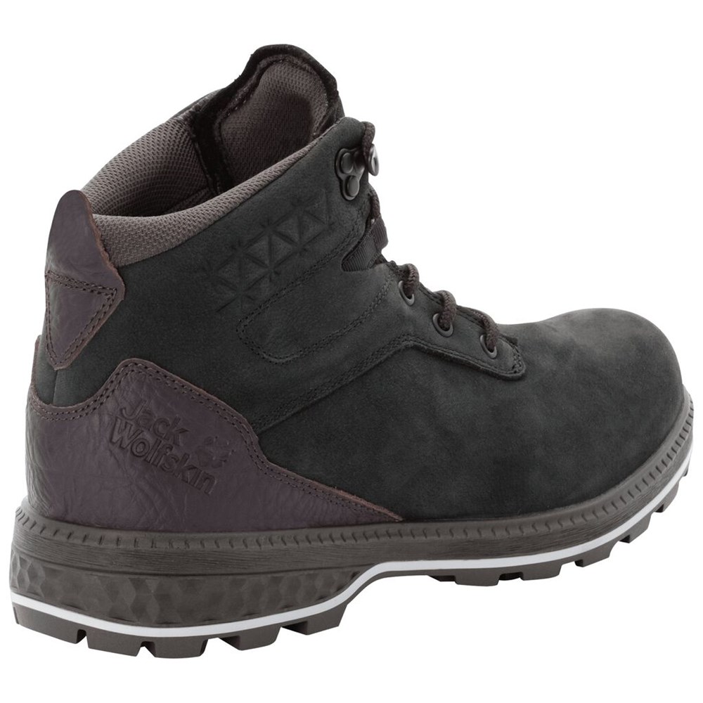 Zapatos Casual Jack Wolfskin Jack Ride Mid Hombre Black/Purple | PQ5302879