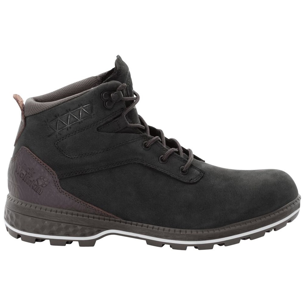 Zapatos Casual Jack Wolfskin Jack Ride Mid Hombre Black/Purple | PQ5302879