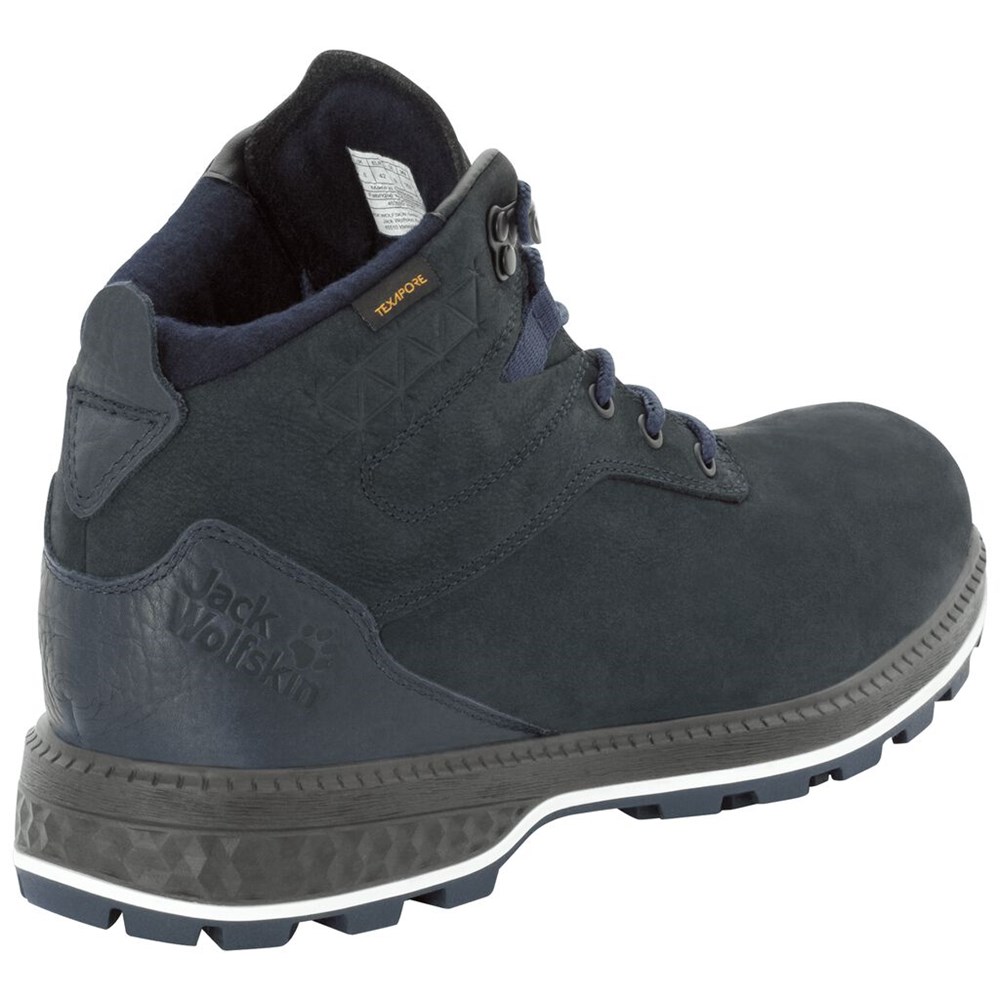 Zapatos Casual Jack Wolfskin Jack Ride Texapore Mid Hombre Azules | FJ1254806