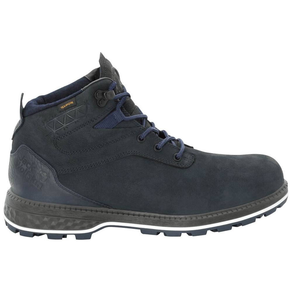 Zapatos Casual Jack Wolfskin Jack Ride Texapore Mid Hombre Azules | FJ1254806