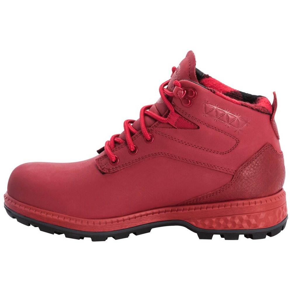 Zapatos Casual Jack Wolfskin Jack Ride Texapore Mid Mujer Red/Black | AK7394251