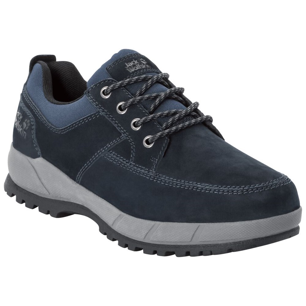 Zapatos Casual Jack Wolfskin Jackson Low Hombre Blue/Grey | TU1296408