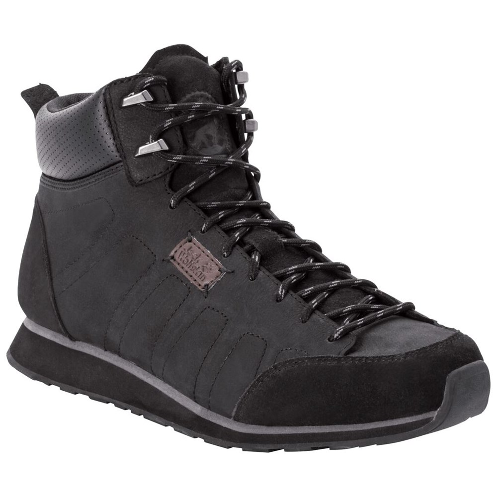 Zapatos Casual Jack Wolfskin Mountain Dna Lt Mid Hombre Black/Grey | OQ9083127