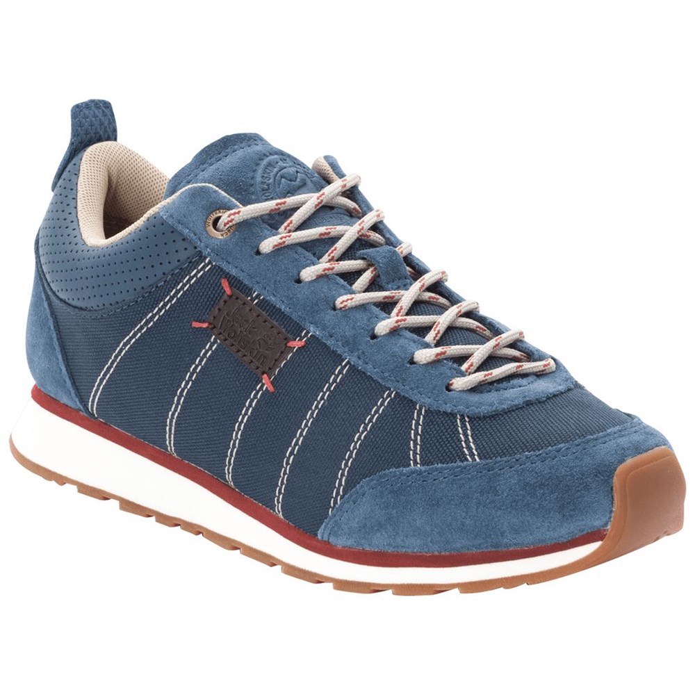 Zapatos Casual Jack Wolfskin Mountain Dna Low Mujer Blue/Red | DW3469258